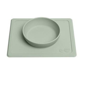 EZPZ силиконовая мини-миска зеленая + крышка