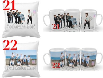 ПОДУШКА BTS BOYS + КРУЖКА + НАБОР ИМЕНИ, МНОГИЕ УЗОРЫ