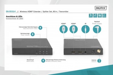 Удлинитель DIGITUS, разветвитель HDMI