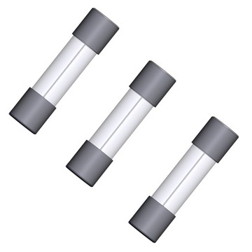 3x Bezpiecznik szklany rurkowy szybki 5x20mm F1A 1A WTA-F