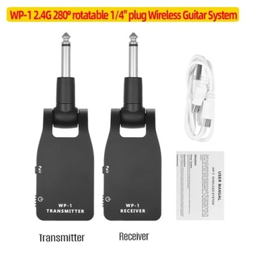 Ammoon MD-5G A8 bezprzewodowy 5.8G 2.4G System gitarowy akumulator nadajnik