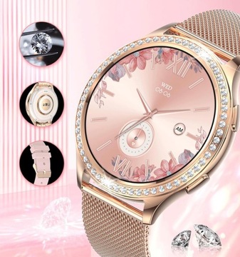 SMARTWATCH ЖЕНСКИЕ ЧАСЫ ПОЛЬСКОЕ МЕНЮ СПОРТ ЗДОРОВЬЕ TALKS PL