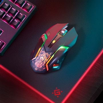Myszka Gamingowa Mysz Dla Graczy Bezprzewodowa LED RGB Defender Trigger