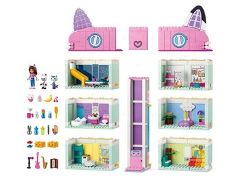 Подарок на день защиты детей LEGO Gabi's Cat House (10788 Дом + 10786 Спа-корабль)