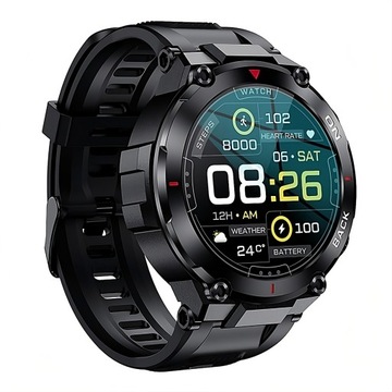 Sportowy smartwatch GPS aplikacja puls trening dotykowy
