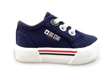 MAŁE TRAMPKI DZIECIĘCE BIG STAR JJ374163 granat 18