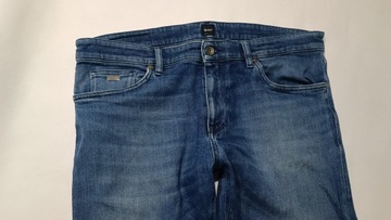 Boss Hugo Boss spodnie proste jeansowe stretch 36/32