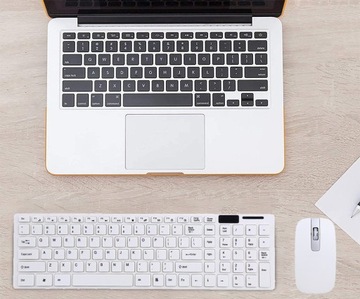 НАБОР БЕСШУМНОЙ БЕСПРОВОДНОЙ МЫШИ И КЛАВИАТУРЫ ТОНКАЯ МЫШЬ ДЛЯ ПК ДЛЯ НОУТБУК-ТВ