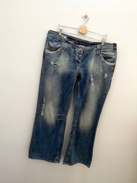 RIVER ISLAND Spodnie jeansowe szerokie proste 46