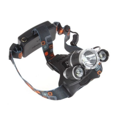 ФАРА НАЛОБНЫЙ ФОНАРЬ 3 СВЕТОДИОДНЫЙ АККУМУЛЯТОР USB СИЛЬНЫЙ СВЕТ