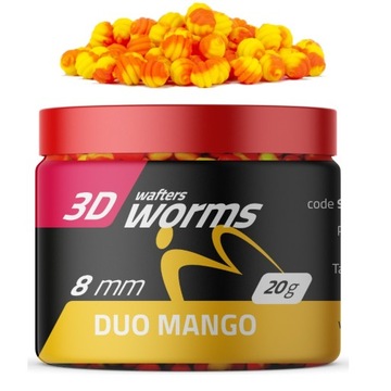 MatchPro Larwa 3 D Worms Wafters DUO Mango 8mm