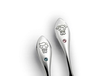 подарок на крещение серебряной ложкой на годик ГРАВИРОВКА