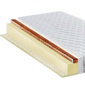 MATERAC 90x200 LATEKS KOKOS NA ALERGIE H2H4 15CM