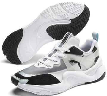 BUTY PUMA DAMSKIE SPORTOWE BIAŁE RISE ROZMIAR 37,5