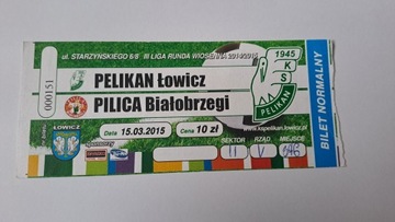 PELIKAN ŁOWICZ - PILICA BIAŁOBRZEGI 15-03-2015