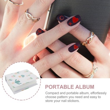 Альбом наклеек с рисунками цветов ногтей