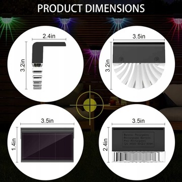 Солнечная лампа для Außen Garten, 2 Modi LED