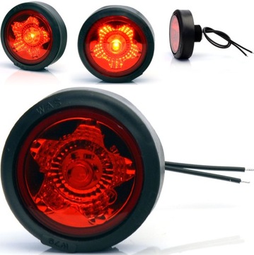 LAMPA OBRYSOWA TYLNA ŚWIATŁO LED CZERWONE TIR WAŚ
