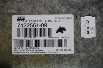 BMW 7 G12 — ПОТОЛОК ЧЕРНОЙ АЛЬКАНТАРЫ — КАК НОВЫЙ