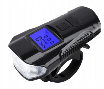 ВЕЛОСИПЕДНАЯ ФАРА ПЕРЕДНЯЯ + ЗАДНЯЯ + СЧЕТЧИКА И ГРУГОВЫЙ СИГНАЛ