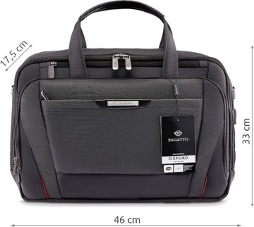 Сумка для ноутбука 17.3 ProBusiness RFID USB большая многофункциональная сумка ZAGATTO