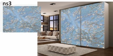 Дверная наклейка гардеробной мебель шпон до размера