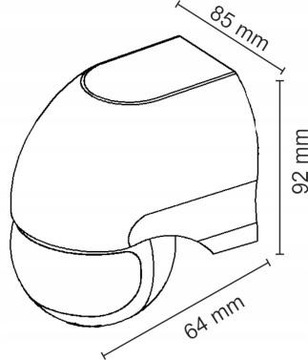 НАСТЕННЫЙ ДАТЧИК ДВИЖЕНИЯ СУМЕРКИ PIR НАРУЖНЫЙ СВЕТОДИОД
