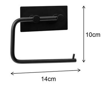 ДЕРЖАТЕЛЬ ДЛЯ БУМАГИ С ПРИСОСКОЙ TIMO BLACK LOFT