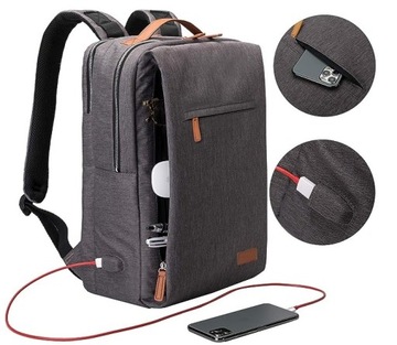 Plecak wielofunkcyjny tornister torba BAGAŻ PODRĘCZNY USB (T109)