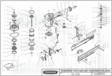 Степлер ПРЕБЕНА тип 14 4C-L50 (длина 19-50 мм)