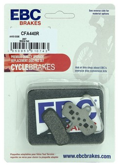 KLOCKI ROWEROWE EBC CFA440R PÓŁMETALICZNE AVID CODE / 5 / 7
