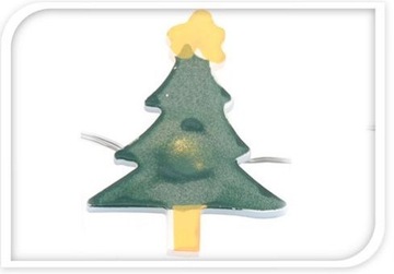 Снеговики 20 светодиодных лампочек на проводе, теплый белый.