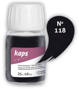 FARBA CZARNA DO SKÓR RENOWACJI SKÓRY BUTÓW SKÓRZANYCH CZARNY KAPS #118