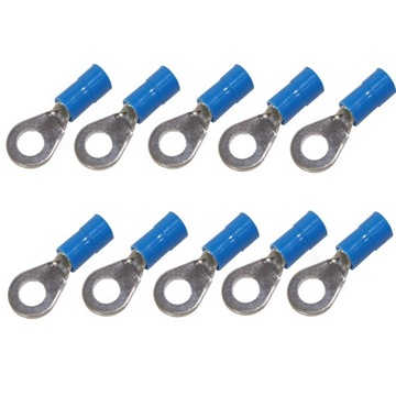 10x Końcówka oczkowa izolowana KOE 2,5mm M5