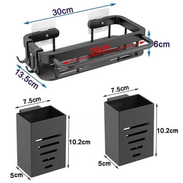 ОРГАНАЙЗЕР ДЕРЖАТЕЛЬ ДЛЯ ГУБКИ ПОЛКА ВЫДВИЖНОЙ КОНТЕЙНЕР ДЛЯ МОЙКИ С КРЮЧКАМИ