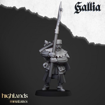 Gallia Men at Arms Highlands Miniaturesx10