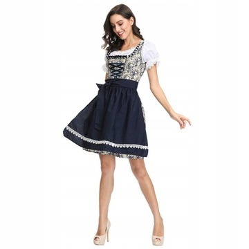 SUKIENKA NIEMIECKI DIRNDL RAMIĘ OKTOBERFEST PIWNY
