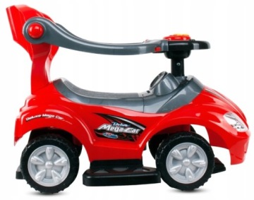 BABYMIX MEGA CAR DELUXE — каталка, ходунки, толкатель 3 в 1 + музыкальная панель