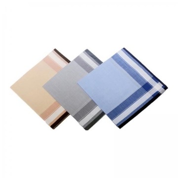 2x Chusteczki męskie materiałowe Hanky Assorted Classic 16-calowa chusteczka Premium