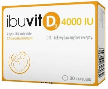 Ibuvit D3 4000 IU witamina D lek 30 kapsułek