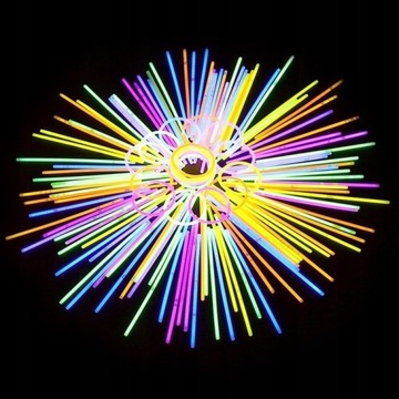 BRANSOLETKI OPASKI ŚWIECĄCE PATYCZKI PAŁECZKI FLUORESCENCYJNE FLUO 50szt