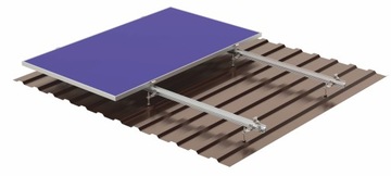 Zestaw do montażu na dwugwintach 4 panele PV 4,4m