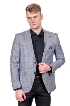 marynarka kratka szara Luisero rozm.62/3XL 3935