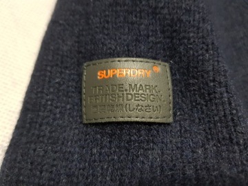 SUPERDRY - Męski Sweter roz. S Jak Nowy -