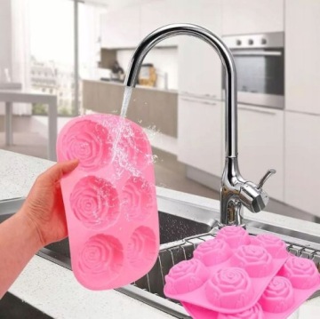 СИЛИКОНОВАЯ ФОРМА ДЛЯ КЕКСОВ, СВЕЧЕЙ, МЫЛА, РОЗ