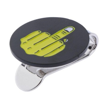 2x Gesture Removable Golf Ball Marker with Hat Clip Portable And Durable