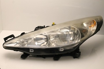 PEUGEOT 207 06R- LAMPA LEWA PRZEDNIA REFLEKTOR LEWY PRZÓD