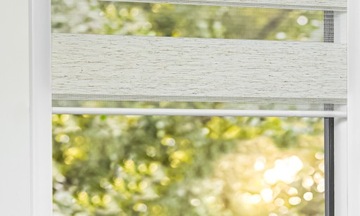 Внутренние рулонные шторы день-ночь в кассете с АЛЮМИНИЕВЫМИ направляющими, тип С