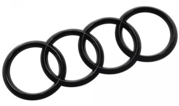 AUDI A8 (D5 4N) ZNAK RINGY LOGO ZADNÍ ČERNÁ