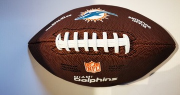 Футбольный мяч Wilson Miami Dolphins, 11-13 год, новый с повреждениями